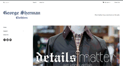 Desktop Screenshot of georgeshermanclothing.com