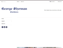 Tablet Screenshot of georgeshermanclothing.com